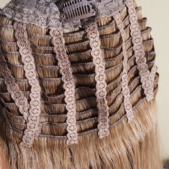 Wig Topper NEW Long Synthetic Modified to  Clip in - Picture 9 of 9